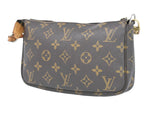 Louis Vuitton Pochette Accessoire Brown Canvas Handbag (Pre-Owned)