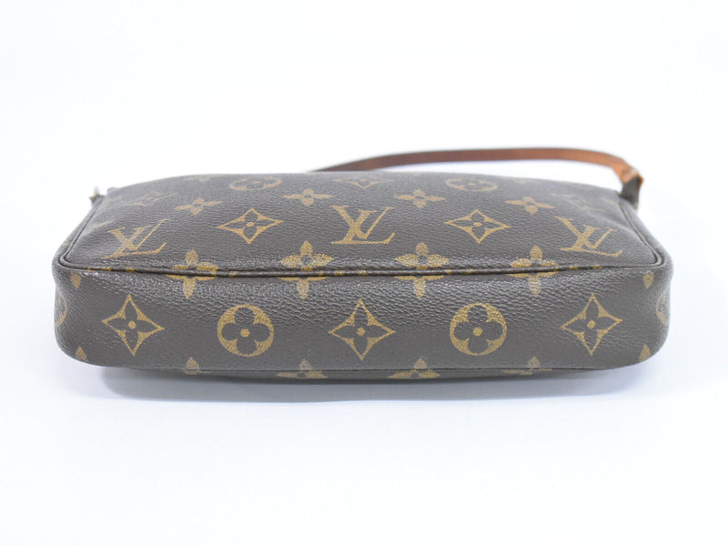 Louis Vuitton Pochette Accessoire Brown Canvas Handbag (Pre-Owned)