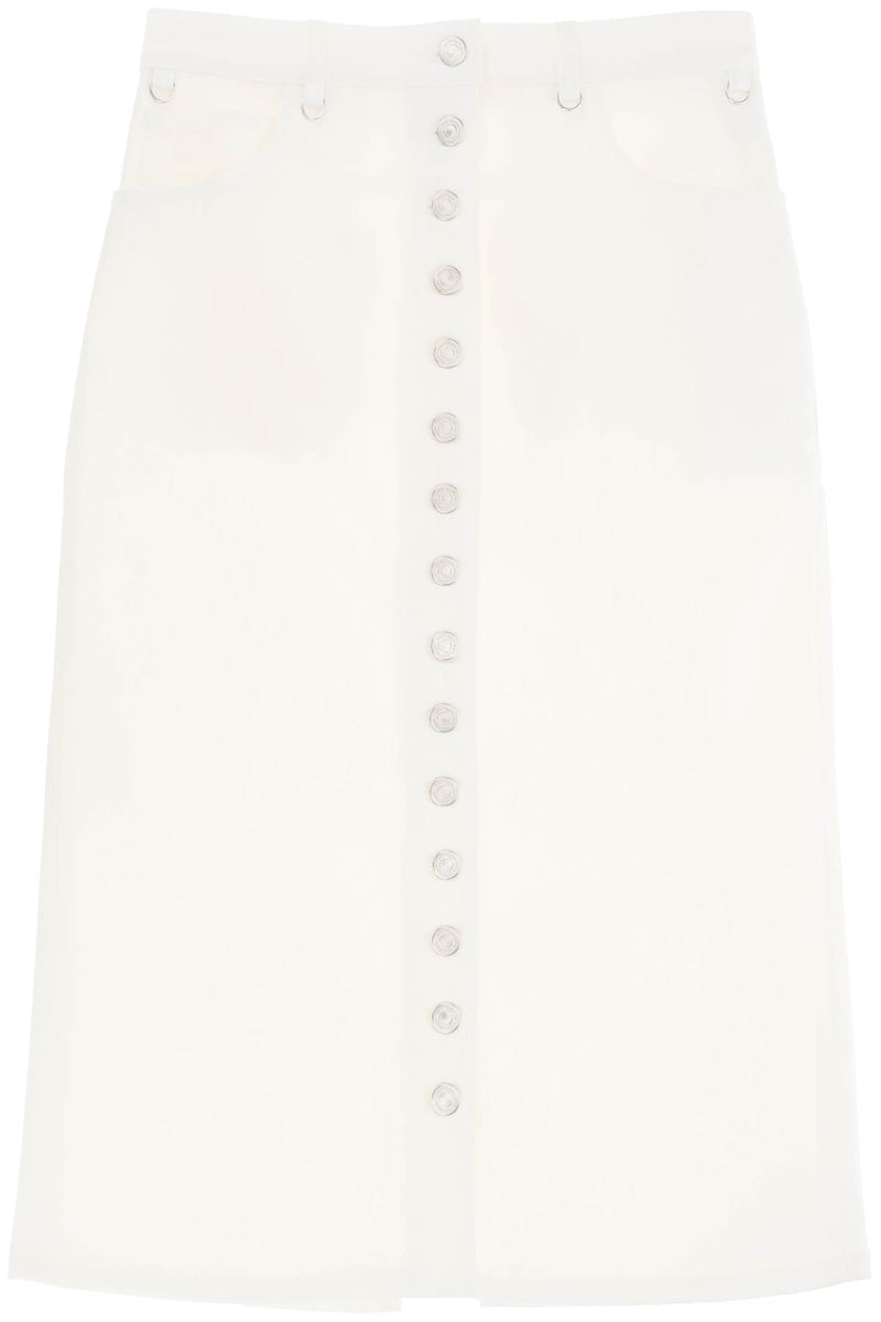 Courreges Women's "Denim Midi Skirt With Multif