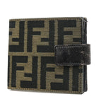 Fendi -- Brown Canvas Wallet  (Pre-Owned)