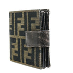 Fendi -- Brown Canvas Wallet  (Pre-Owned)