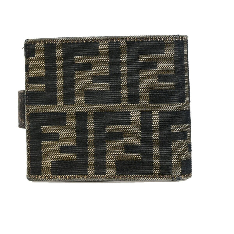 Fendi -- Brown Canvas Wallet  (Pre-Owned)