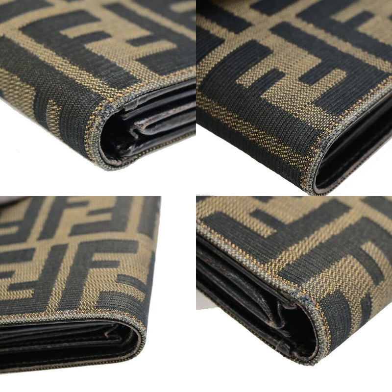 Fendi -- Brown Canvas Wallet  (Pre-Owned)