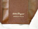 Salvatore Ferragamo Brown Leather Ring Jewelry (Pre-Owned)