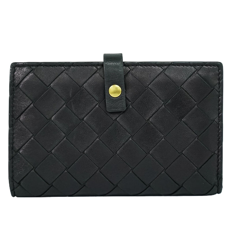 Bottega Veneta Black Leather Wallet  (Pre-Owned)