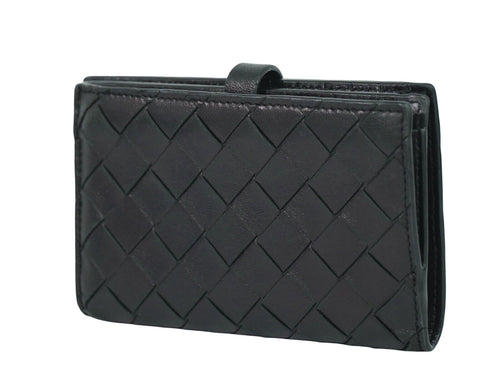 Bottega Veneta Black Leather Wallet  (Pre-Owned)