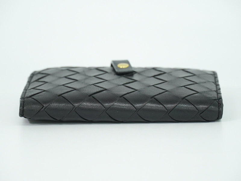 Bottega Veneta Black Leather Wallet  (Pre-Owned)