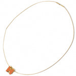 Hermès Orange Metal Necklace Jewelry (Pre-Owned)