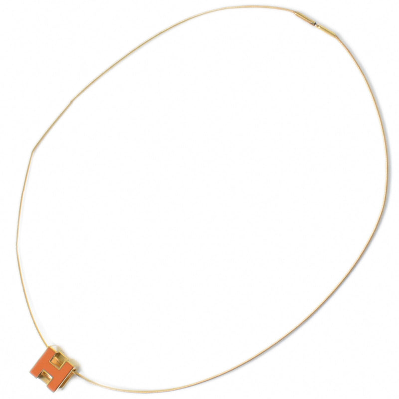 Hermès Orange Metal Necklace Jewelry (Pre-Owned)