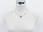 Hermès Orange Metal Necklace Jewelry (Pre-Owned)