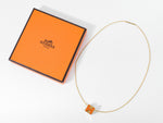 Hermès Orange Metal Necklace Jewelry (Pre-Owned)