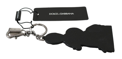 Dolce & Gabbana Elegant Trio-Tone Leather Women's Keychain