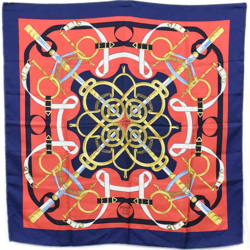 Hermès Red Silk Scarf  (Pre-Owned)