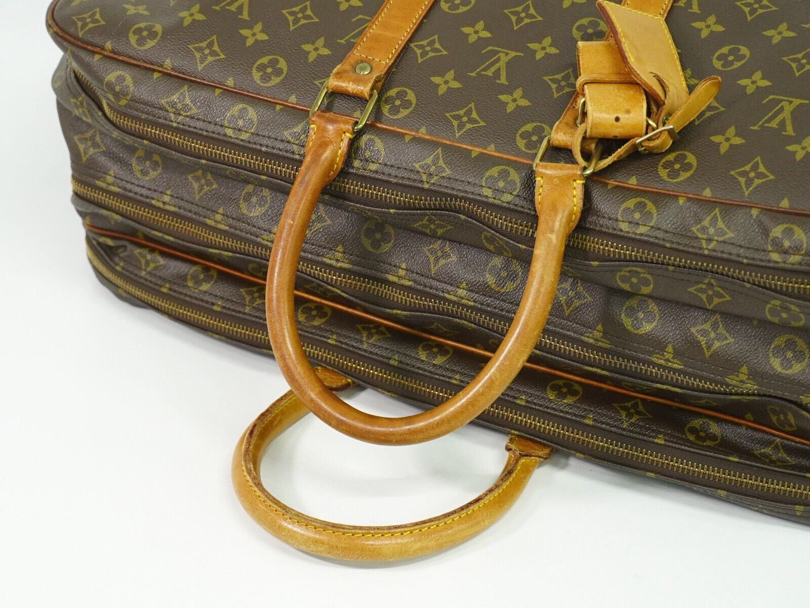 Louis Vuitton Boston Brown Canvas Backpack Bag (Pre-Owned)