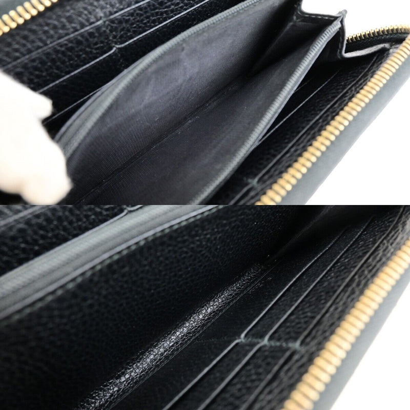 Gucci Interlocking Black Leather Wallet  (Pre-Owned)