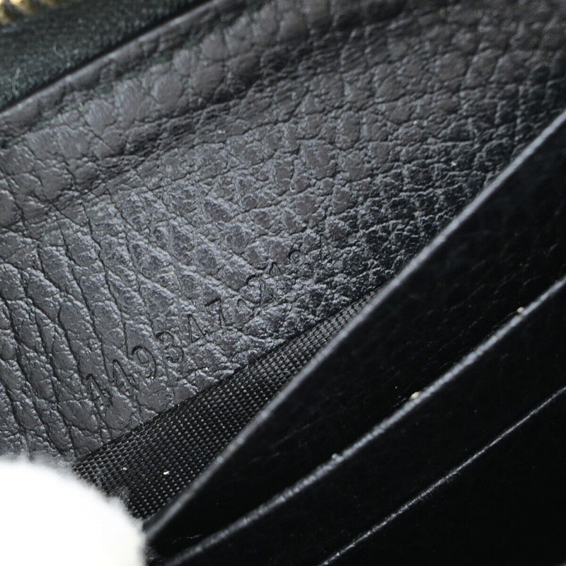 Gucci Interlocking Black Leather Wallet  (Pre-Owned)