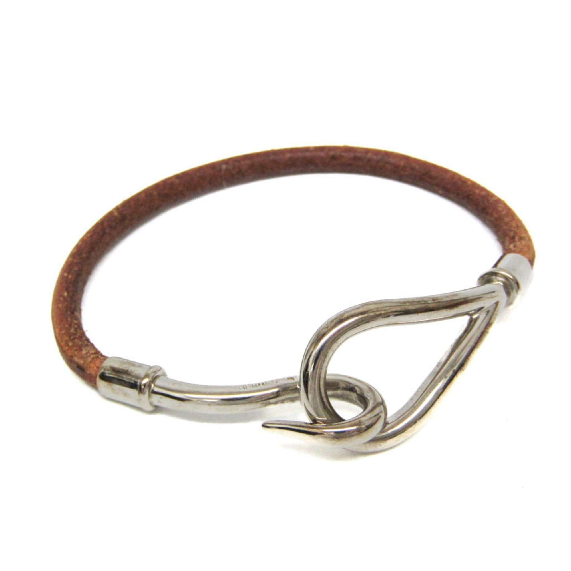 Hermès Jumbo Brown Leather Bracelet Jewelry (Pre-Owned)