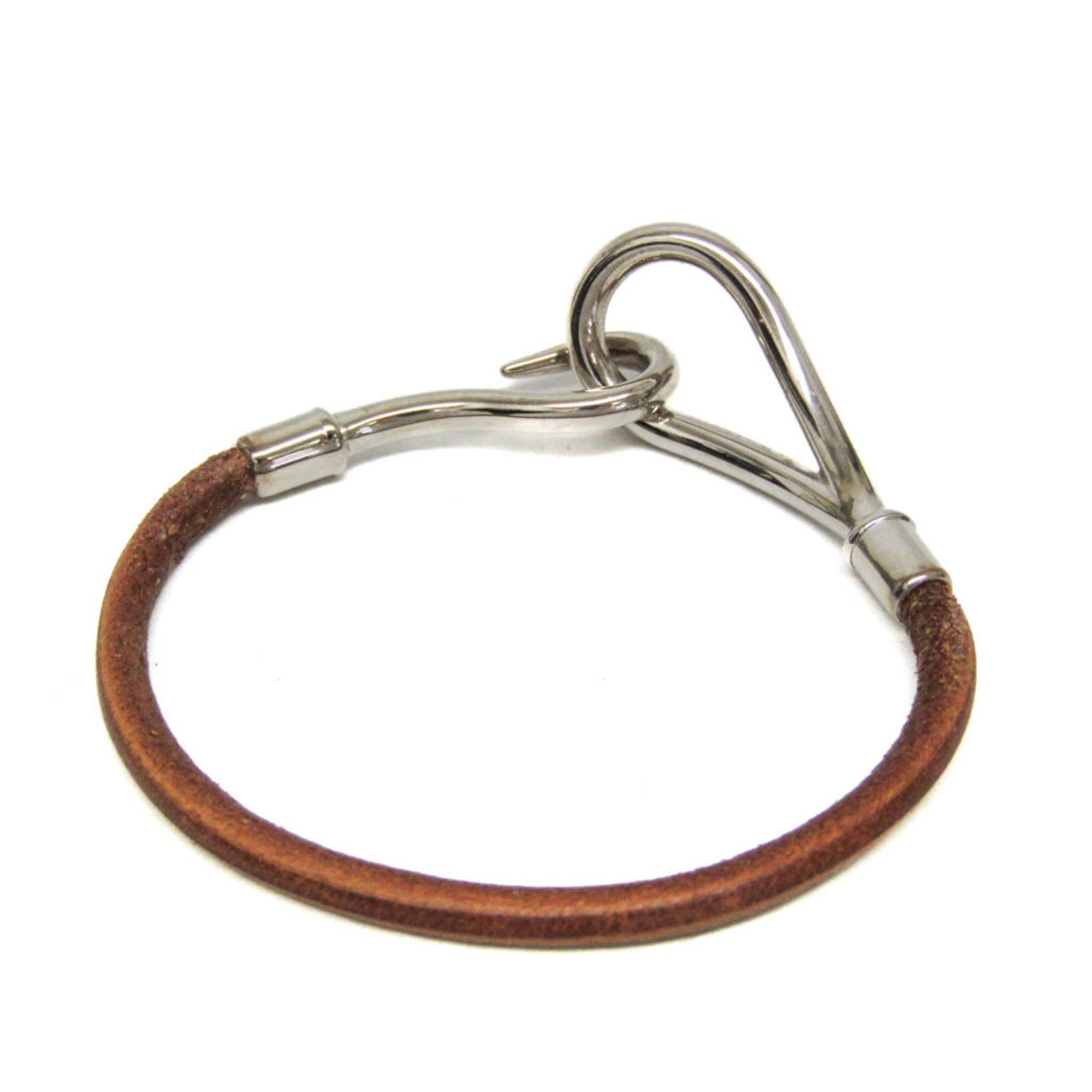 Hermès Jumbo Brown Leather Bracelet Jewelry (Pre-Owned)