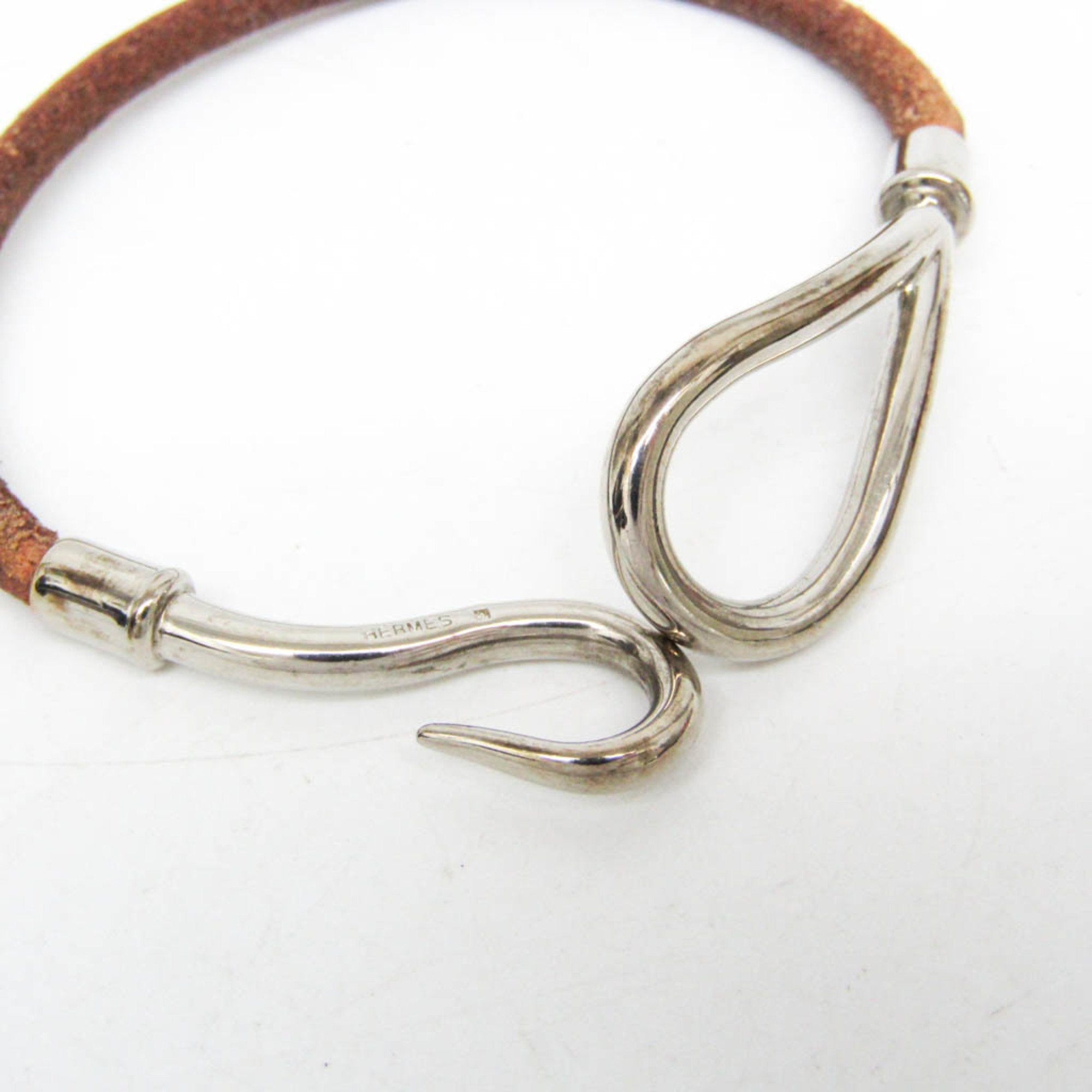 Hermès Jumbo Brown Leather Bracelet Jewelry (Pre-Owned)