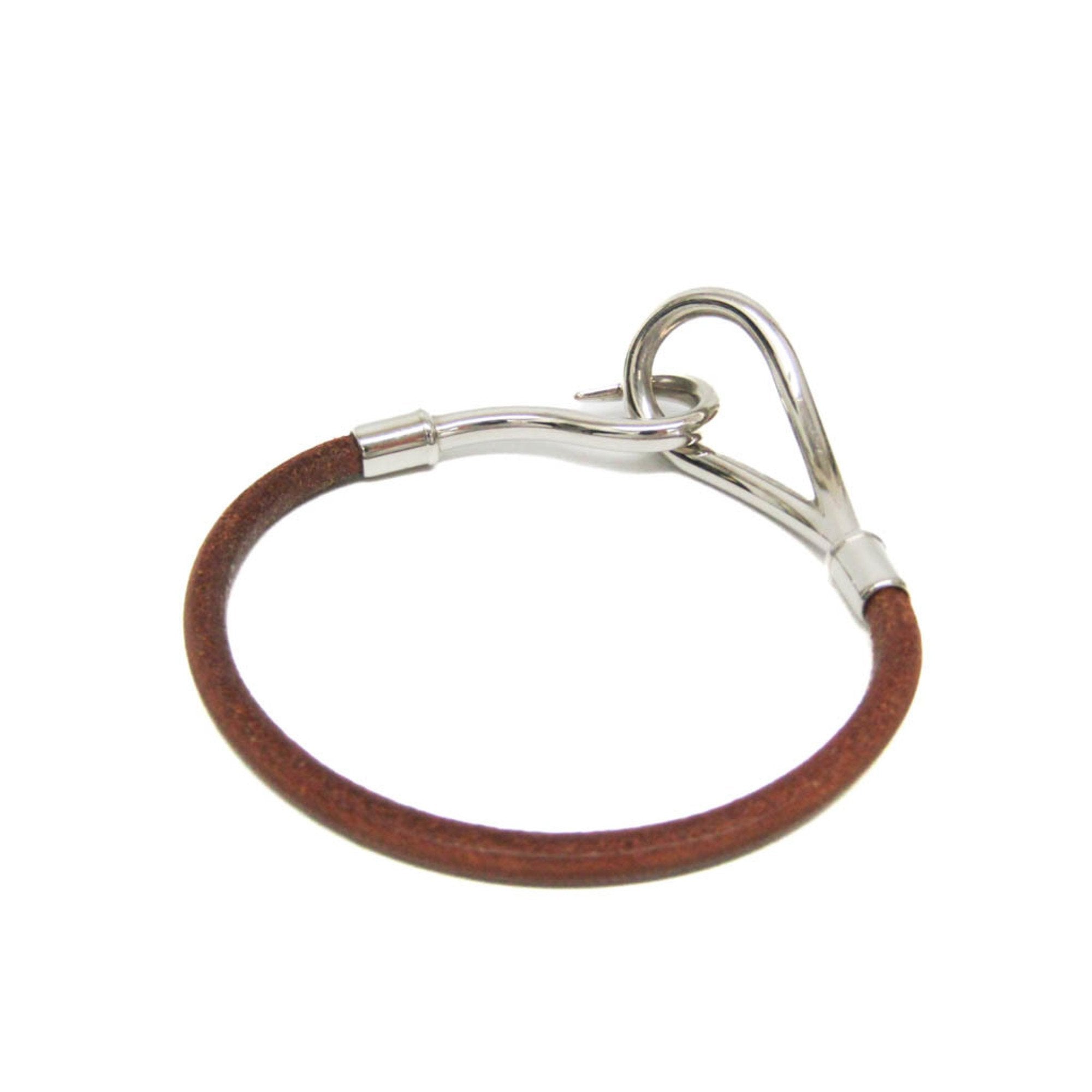 Hermès Jumbo Brown Leather Bracelet Jewelry (Pre-Owned)