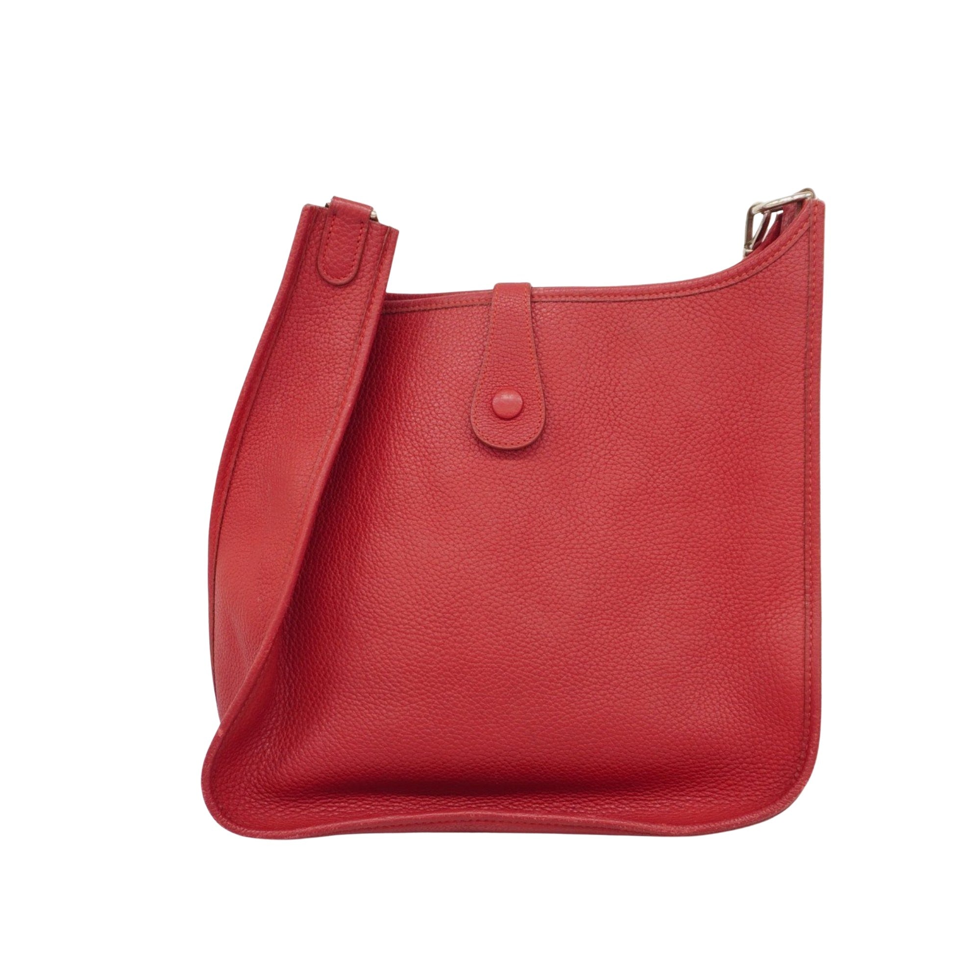 Hermès Evelyne Red Leather Shopper Bag (Pre-Owned)