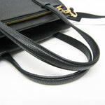 Salvatore Ferragamo Amy Black Leather Shoulder Bag (Pre-Owned)