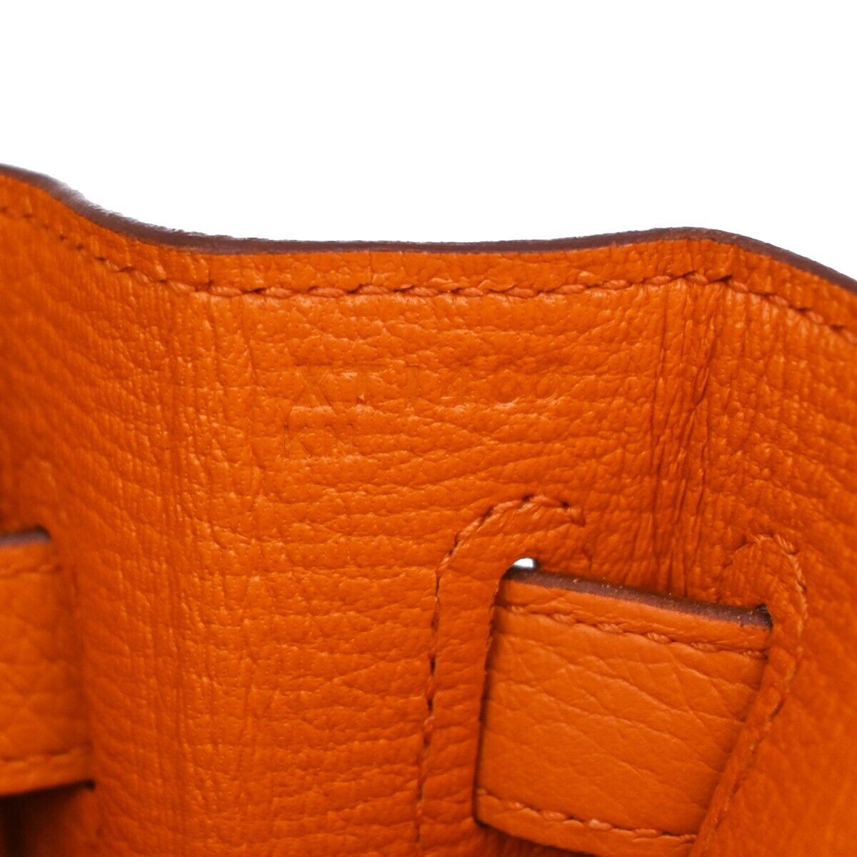 Hermès Kelly 35 Orange Leather Handbag (Pre-Owned)