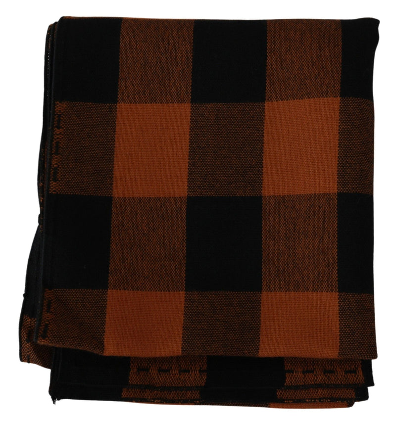 Costume National Check Neck Wrap Shawl