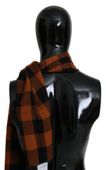 Costume National Check Neck Wrap Shawl