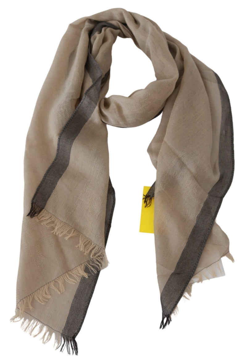 Costume National Beige Cotton Shawl | Women's Scarf