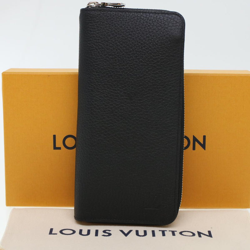 Pre-Owned Louis Vuitton Zippy Wallet Vertical Black 