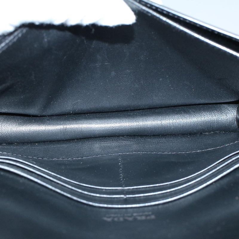 Prada Black Leather Clutch Bag (Pre-Owned)