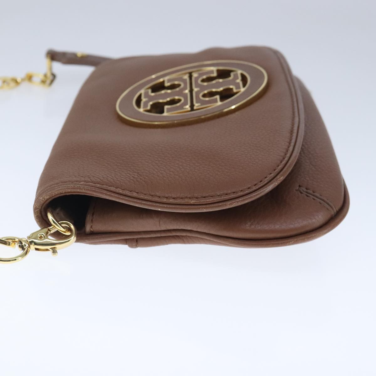 Tory Burch Brown Leather Shoulder Bag (Pre-Owned)