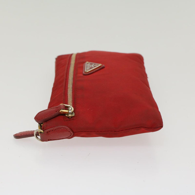 Prada Red Synthetic Clutch Bag (Pre-Owned)