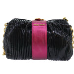 Miu Miu Black Leather Shoulder Bag (Pre-Owned)