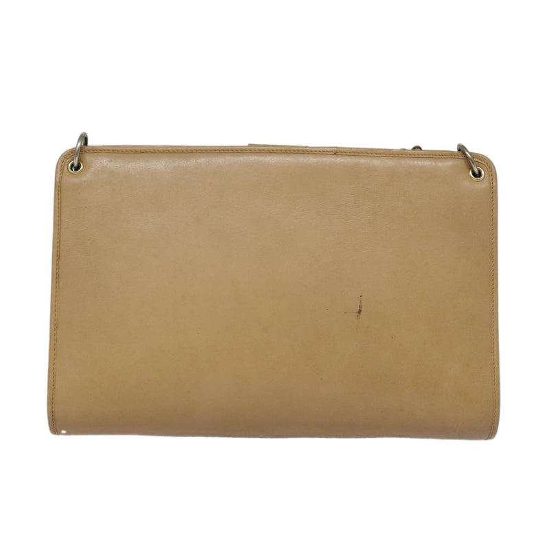 Dior Beige Leather Shoulder Bag (Pre-Owned)