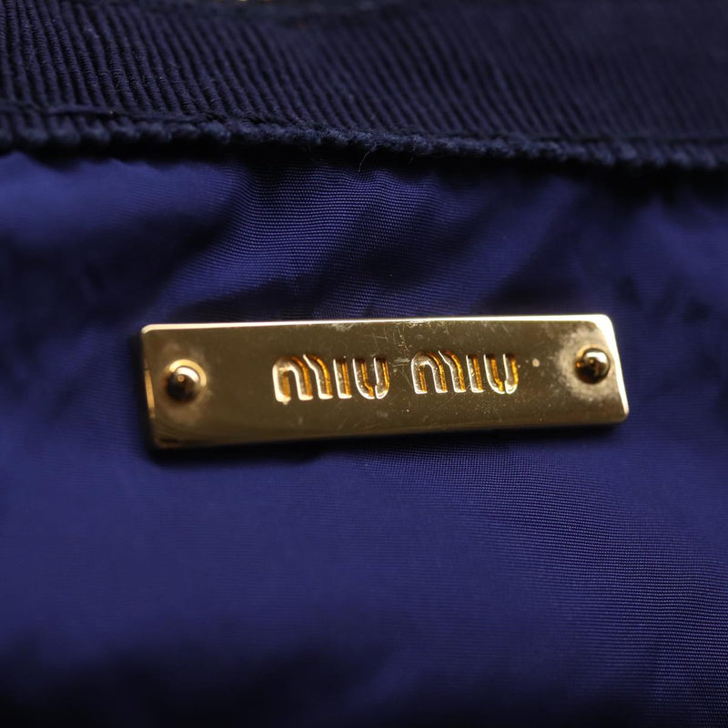 Miu Miu -- Blue Synthetic Tote Bag (Pre-Owned)