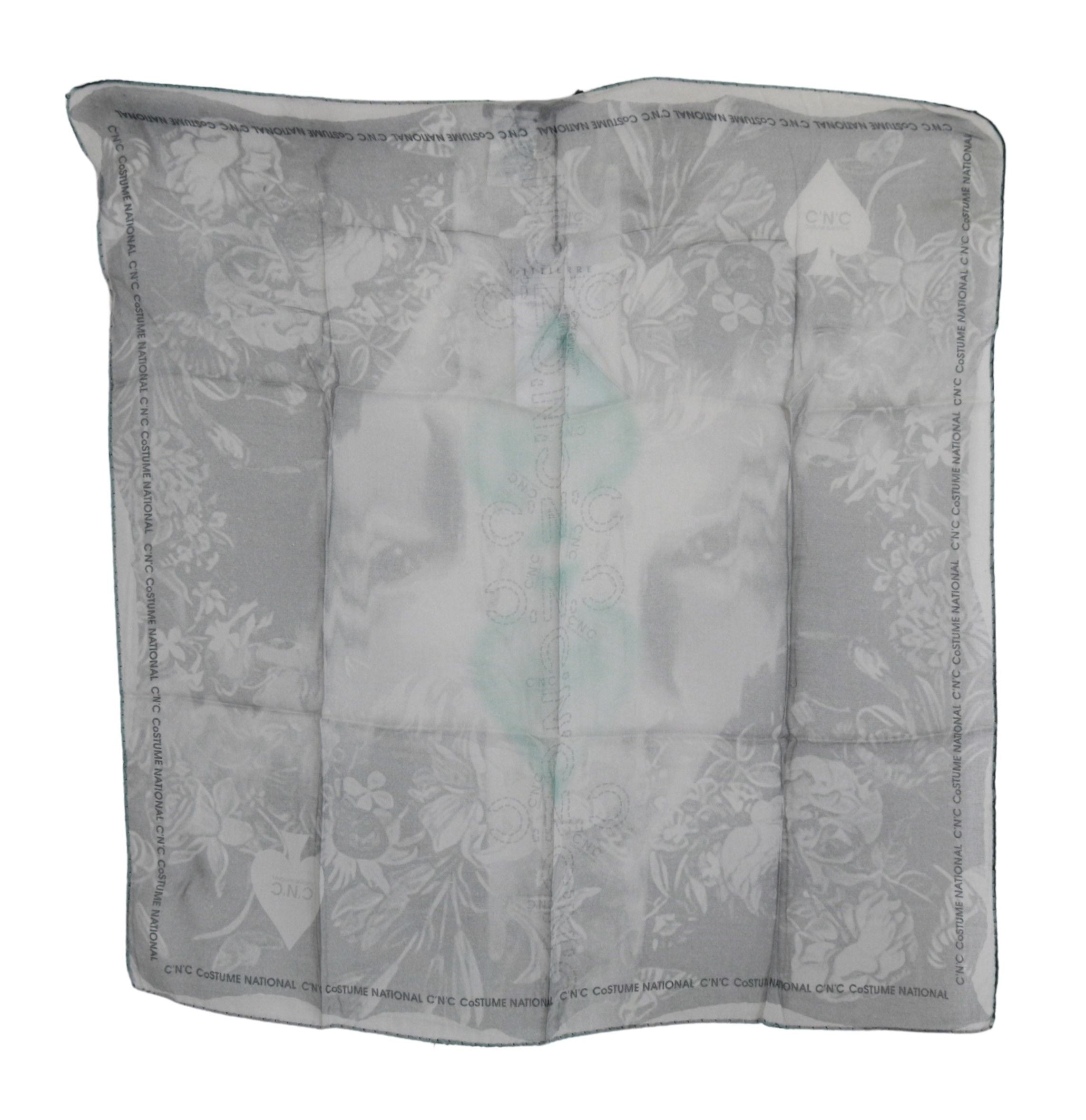 Costume National Gray Silk Foulard Wrap | Women Scarf