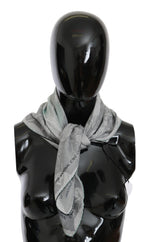 Costume National Gray Silk Foulard Wrap | Women Scarf