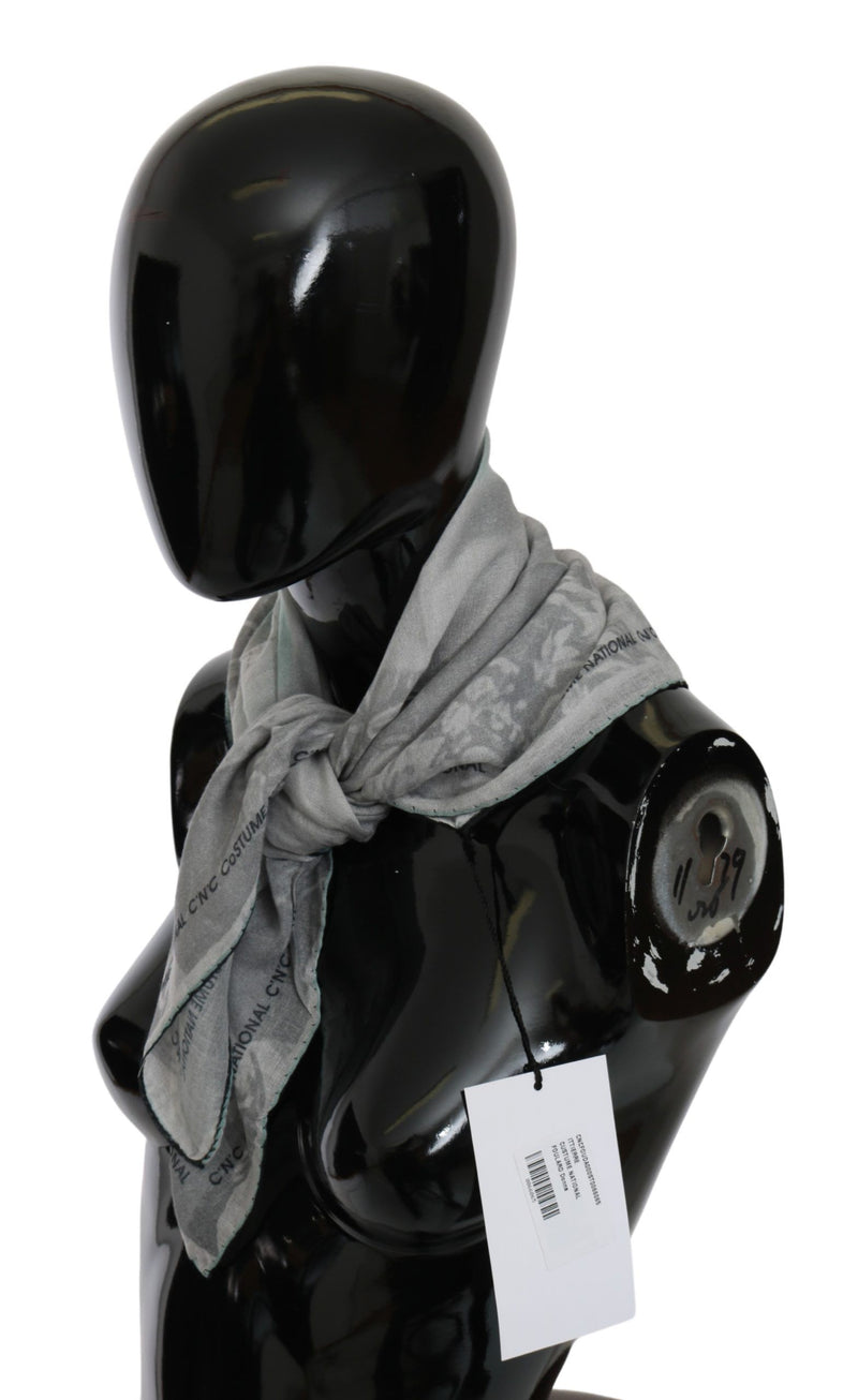 Costume National Gray Silk Foulard Wrap | Women Scarf