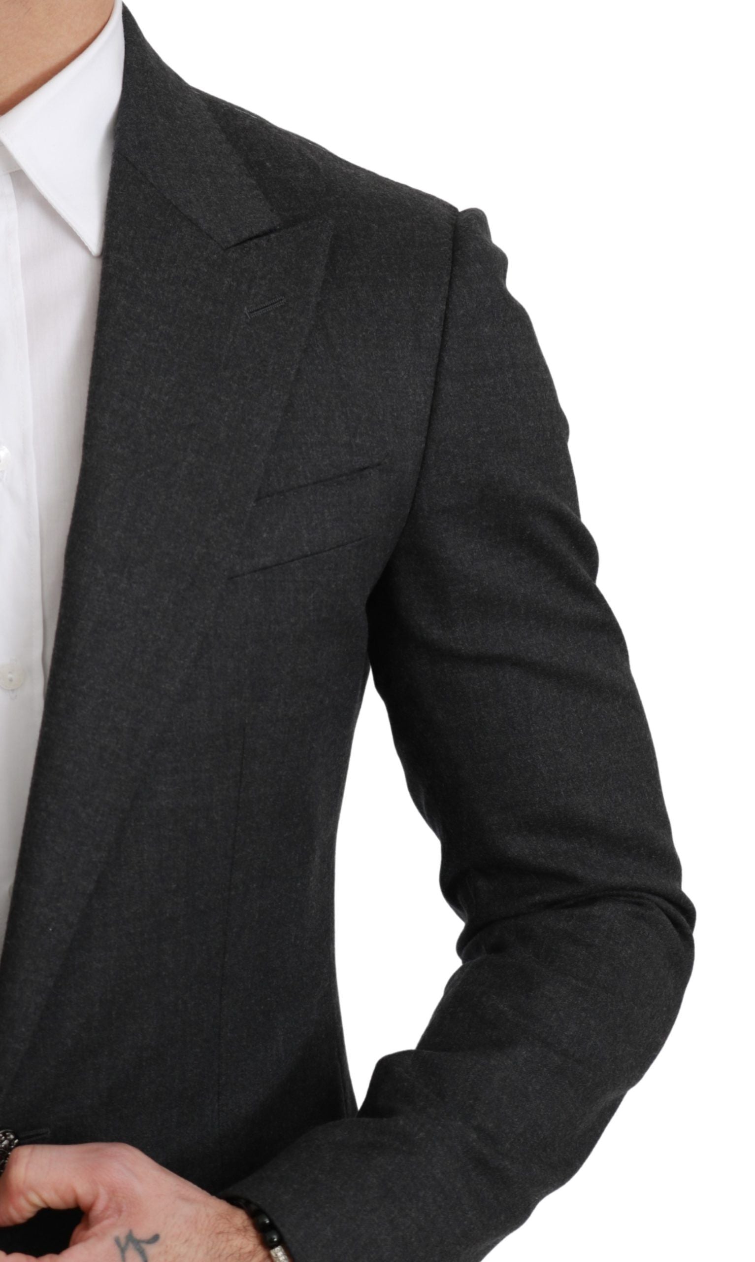 Dolce & Gabbana Elegant Gray Slim Fit Formal Men's Blazer