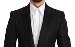 Dolce & Gabbana Slim Fit Martini Black Blazer Men's Jacket