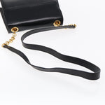 Salvatore Ferragamo Black Leather Shoulder Bag (Pre-Owned)