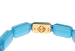 Nialaya Elegant Blue Opal & Diamond-Studded Women's Bracelet