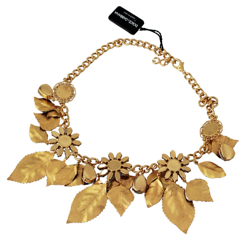 Dolce & Gabbana Elegant Floral Sicily Charm Women's Necklace