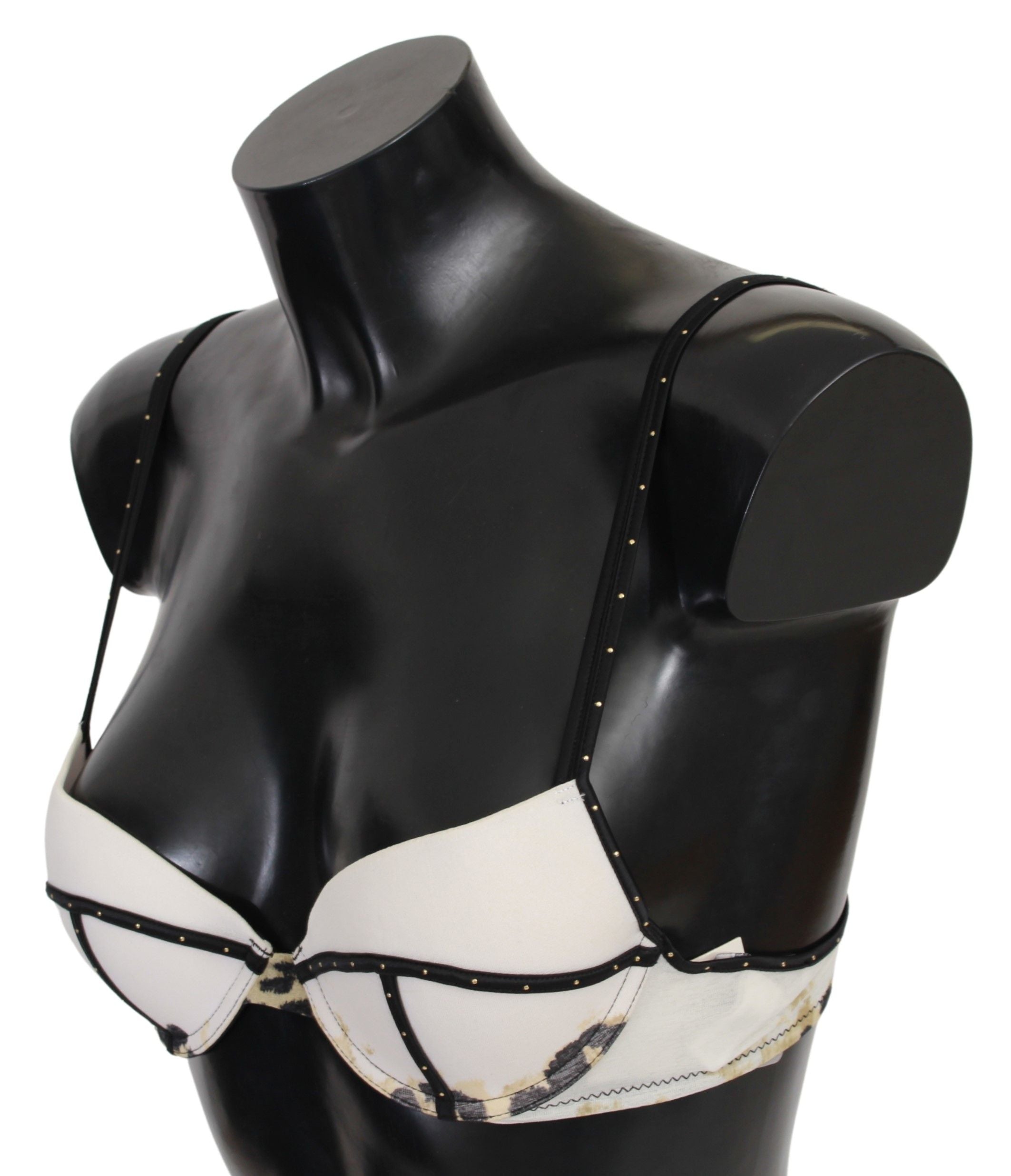 Just Cavalli Elegant White Push-Up Bra With Logo Women's Details