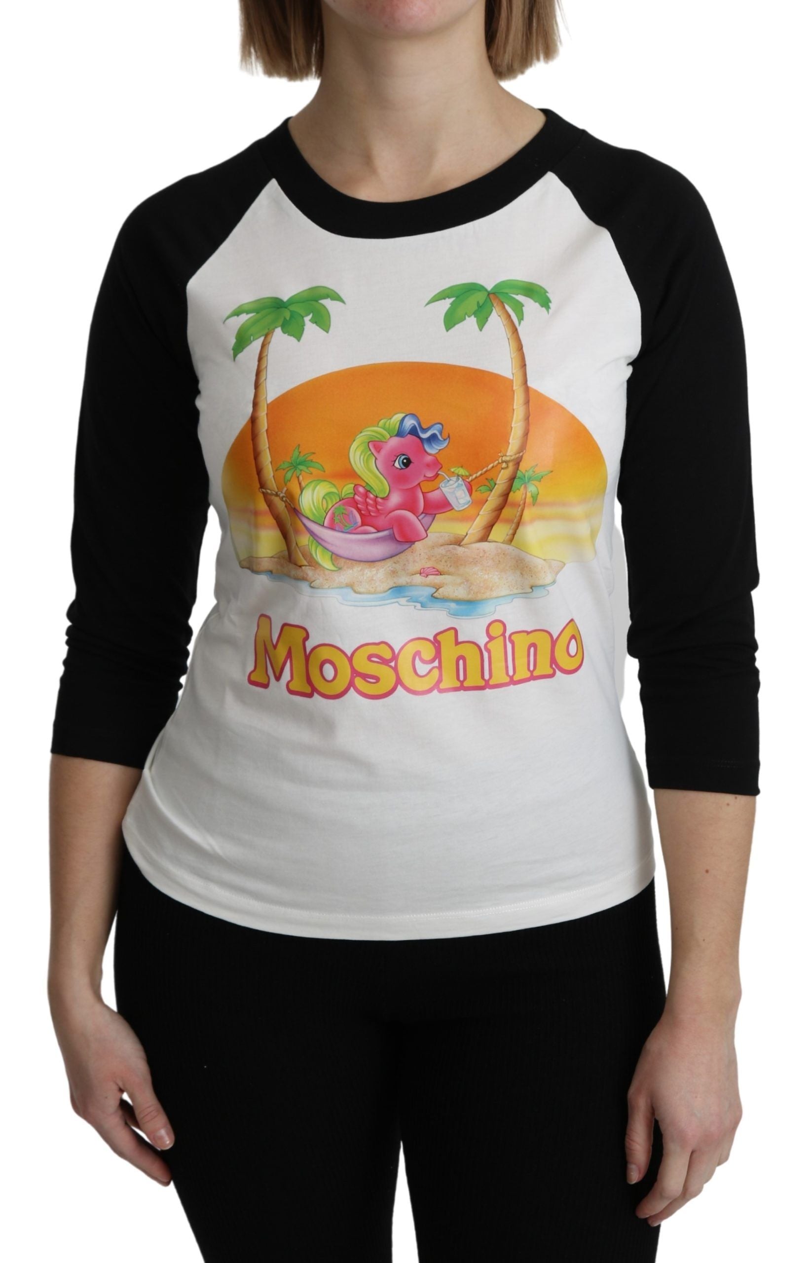 Moschino Chic My Little Pony Crew Neck Cotton Women's Top