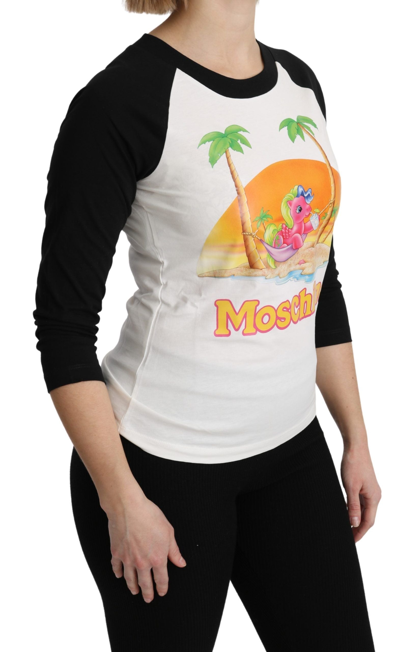 Moschino Chic My Little Pony Crew Neck Cotton Women's Top