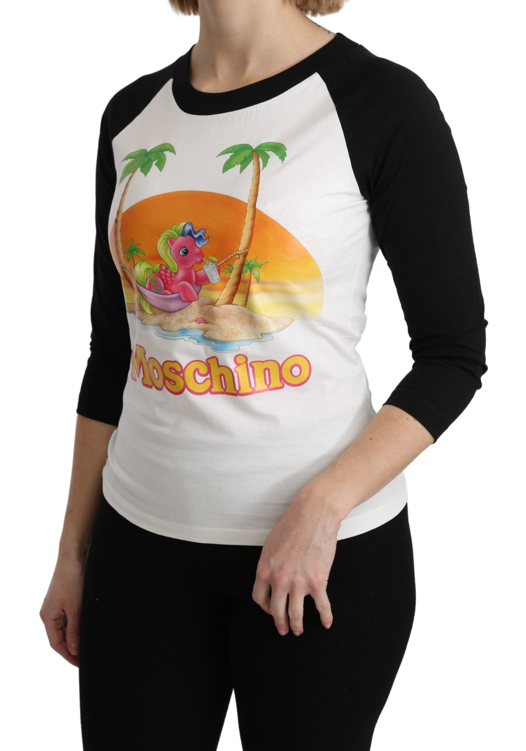 Moschino Chic My Little Pony Crew Neck Cotton Women's Top