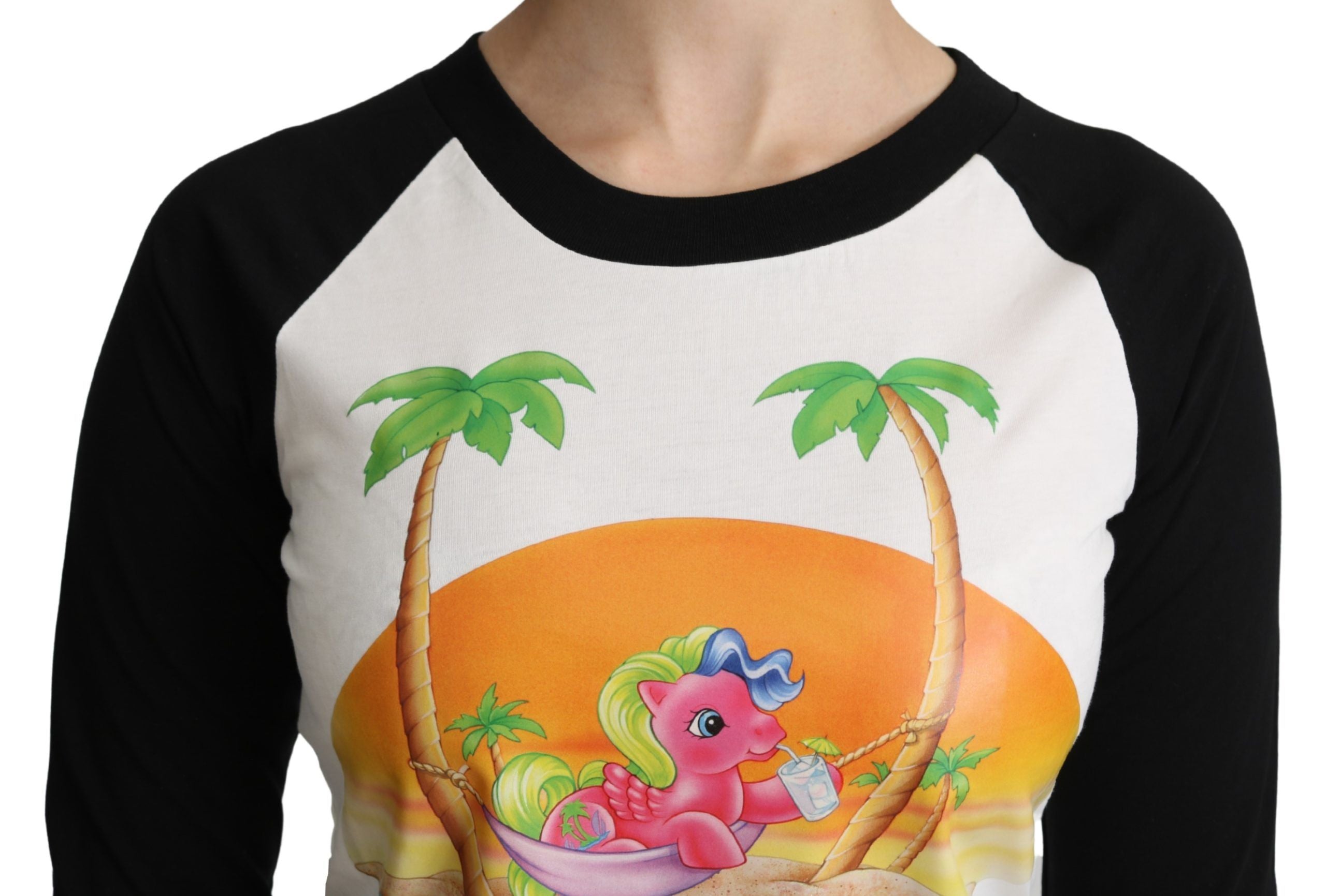 Moschino Chic My Little Pony Crew Neck Cotton Women's Top